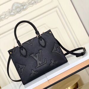 🔥Louis Vuitton Onthego MM Empreinte Black Tote